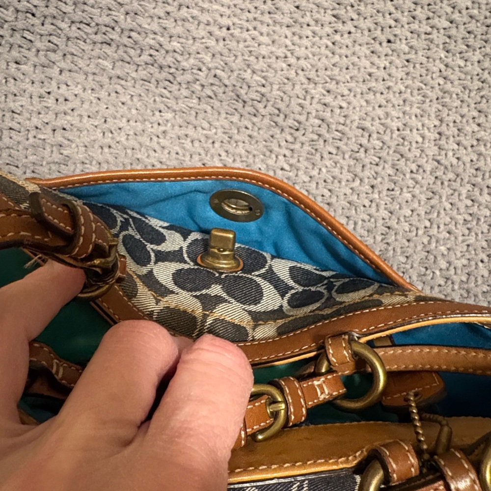 Vintage Coach 2004 Denim Tote - Picture 6 of 7